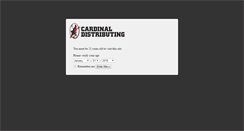 Desktop Screenshot of cardinaldistributing.com