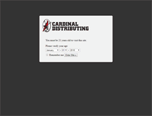 Tablet Screenshot of cardinaldistributing.com